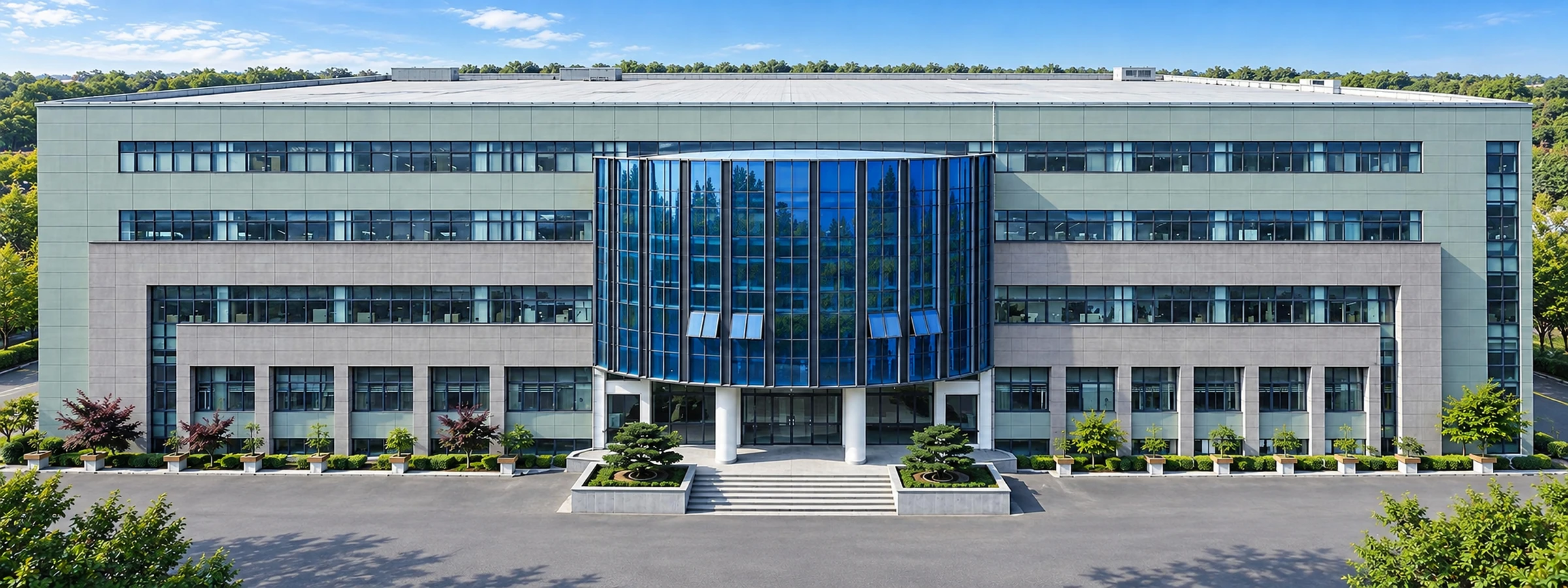 Full exterior view of Ningbo Hongtu's company building